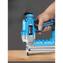 전동 네일건 타카 콘크리트 목공 타정기 간편 망치, 레드+케이스