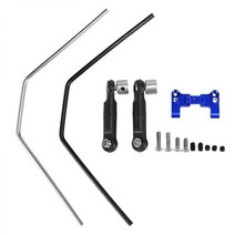 금속 전면 후면 스웨이 바 세트 1/8 트랙사스 슬레지 RC 자동차 업그레이드 부품 예비 액세서리, 빨간