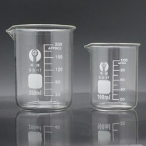 실험실 붕규산 유리 비커 내열 측정 컵 5ml-200ml 실험실 장비, 01 5ml