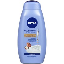 Nivea 니베아 너리싱 시어 버터 케어 바디 워시 591mL - 영양 세럼 아몬드 250502
