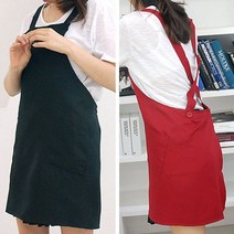 X자형 앞치마 카페 매장 직원 주방 조리용 천앞치마 작업앞치마-72394EA-72394EA, 블랙, 본상품선택