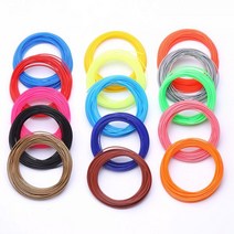 5 개 (최소 주문) 10m 1.75mm PLA 3d 프린터 펜 필라멘트 리필 핸들 플라스틱 3D 학교 드로잉 용품, 트란옐로우