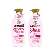 제이몰 하루종일 수분가득 촉촉하게!! 오가니스트 체리블라썸 수분샴푸500ml+컨디셔너500ml 세트, 오가니스트 체리블라썸 수분샴푸+컨디셔너 세트, 1세트