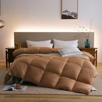 겨울 구스 다운 이불 구름 솜 필러 슈퍼 소프트 쉘 스퀘어 격자 무거운 2kg 3kg 4kg 무게 두꺼운, 150x200cm 3kg, 갈색