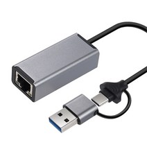 Coms USB 3.1 C타입 A타입 2.0 컨버터 케이블 이더넷, 단품