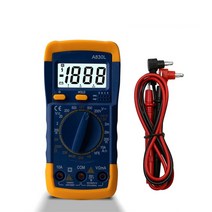 검전기 디지털 멀티미터 a830l lcd ac dc 전압 다이오드 freguency, 파란색 노란색