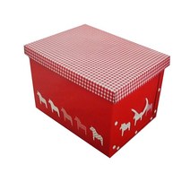 모비딕파워 [모비딕파워] 사무용품투명포켓 패브릭수납박스 카탈로그분류 신발장정리랙 레고정리함, 아★ 사각 종이 박스 장난감 수납 홀스 레드 정리함 대, [좋습니다]