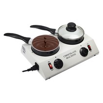 2구 초콜릿용해로 치즈버터 템퍼링기 홈파티 초코아트, 2구 500mlx2  물 가열
