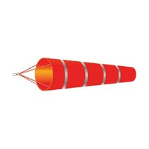 GHSHOP 야외용 반사 벨트가 있는 방수 Windsock 풍향 측정 양말 가방, 200cm, 옥스포드 천, 빨간색과 회색