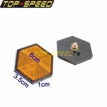 ATV 비포장 도로용 오토바이 프론트 포크 다리 슬라이드 안전 반사판 스티커 볼트 반사 테이프 스트립 마크 캐러밴, [10] 113 Yellow