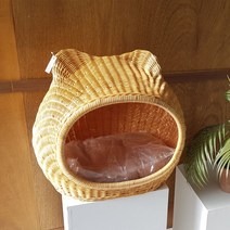 라탄 고양이집 캣하우스 (쿠션 무료증정)