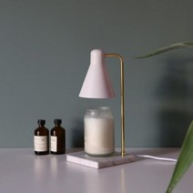 아트박스/세레스홈 디어 캔들 워머_대리석 [단품+양키캔들], 화이트/블랙체리