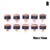3쿠션 당구큐대 당구큐 선수용 일반용 당구대 10pcs 당구 큐 팁 전문 프리미엄 나사 식 팁 액세서리 큐 팁 실내 플레이어를위한 교체 당구 용품, 11mm