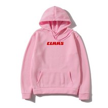 텃밭 관리기 미니 경운기 트랙터남성 Claas 흰색 후디 트랙터 수확기 농업 장비 기계 겉옷, 09 Pink_05 XL