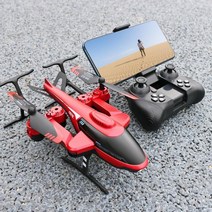 RC 비행기 전투기 카메라 항공 찰영 입문용 무선 조종 가성비 접이식, 배터리1개, 기본/레드