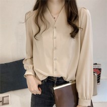 오노마 오노마 ONM 여성블라우스 셔츠 어깨뽕 브이넥남방 (8651762)