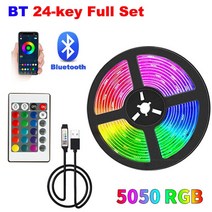 led 줄조명 띠조명 라인 D 스트립 조명 D 1-5m 10m 15m 20m 30m 네온 조명 Luces d 컬러 RGB TV 백라이트, [05] BT 24key, [01] not waterproof, [01] 30m