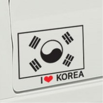 자동차 태극기 나라사랑 데칼스티커 셀프튜닝 차량스티커 20대남성 첫차선물 30대남성, 1개, 중형 화이트