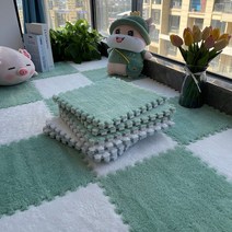 뽀글이 바닥 쿠션매트 유아 놀이방 거실 매트 퍼즐매트 10p, 30x30x0.8cm, 10