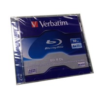블루레이 플레이어 Verbatim 블루 레이 디스크 BD-R DL 50GB 6X 블랭크 듀얼 기록 가능, 한개옵션0