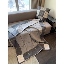 양모이불 양모 극세사 구스 겨울 헬렌스타인 솜 캠핑 양모 이불 캐시미어 여름 담요 편지 부드러운 울 양털 니트 침대보 여름 퀼트 에어컨, 스트라이프 그레이