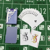 마술카드 마술트럼프 신기한 카드 플레잉 카드 플라스틱 바카라 텍사스 홀덤 포커 PVC 보드 게임 빨간색과, 10 NO.6688 1Blue