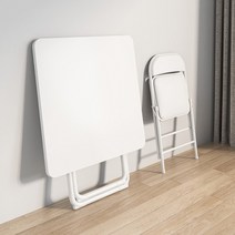 야외테이블 플라스틱 접이식 포장마차 편의점 조립식, 폴딩 체어 화이트 레덜