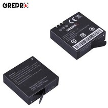 1500mAh AZ16-1 배터리 Yi 4K + Lite YI 360 VR 액션 카메라, 04 2x Battery