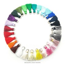 마크라메 비즈 악세사리 재료 미니 태슬 티니 타슬(24COLORS), 12.커피