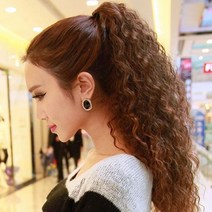 데일리위그 곱슬묶음머리부분가발 흑인머리가발 흑인곱슬머리가발, passionstory 1, passionstory 다크브라운, passionstory 본상품선택