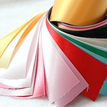 완두콩프린세스 리본세트 폭4cm 공단랜덤 15컬러묶음 리본공예 DIY 공단리본 원단리본 재료, 40공단랜덤(각 90cm씩 15컬러), 1개