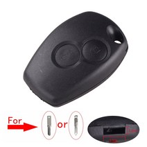 KEYYOU 3 버튼 자동차 원격 키 셸 케이스 르노 Trafic Vivaro Primastar Movano Kangoo 2 Clio NE72/VAC102, 2B 2.5mmx9.5mm_HU136TE Blade