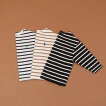 기획 단가라 티셔츠 긴팔 면 스트라이프 줄무늬 루즈핏 로이 키즈 좋은 코디 착용감 편안 등원룩 어린이집 저학년 아동 유아 데일리 고급 심플 2 3 4 5 6 7 8 9 10 세