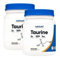 뉴트리코스트 타우린 분말 가루 파우더 필수 아미노산 Taurine 무맛 500회분, 2통, 1kg