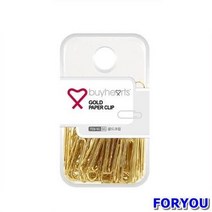 ForU233 판교 골드크립 박스 300개 문구용품 사무용품 집게 클립 홀더