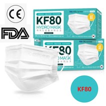 국산 3중 KF80 마스크 대형 100매 황사 미세먼지 차단 보건용마스크, 하이드로 황사마스크(KF80) 대형 100매