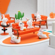 귀여운 토끼 소품, 토끼 6마리