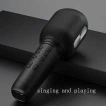 블루투스 스피커 서브 우퍼 무선 Fm 라디오 3D 스테레오 가라오케 사운드 박스 컬럼 휴대용 원격 USB 마이크, black Mic 2 in 1