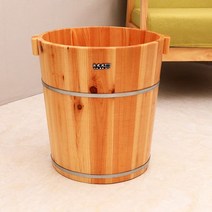 대나무 족욕통 가정용 목욕 배럴 물통 히노끼 족욕기 전나무, 40cm