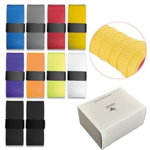 VOLAR 1.1m 라켓용 벌크 그립 테이프 10P, black+gray+red+yellow+blue+purple+orange+grin+white