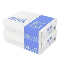 밀크 A3 복사용지(A3용지) 75g 1250매 2BOX