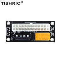 tishric 블랙 듀얼 psu 전원 공급 장치 화 어댑터 add2psu atx 24pin to 4pin molex Extender 케이블 카드 라이저 케이블 광부 마이닝, black sata