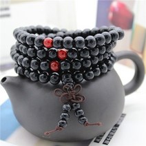 108염주 108배염주 나무염주 침향염주 68mm 천연 백단향 불교 부처 명상 비즈 팔찌 여성용 남성기도 구슬 묵주 장식 280748, 02