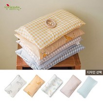 [비비엔다] 천연라텍스 아기베개용 교체커버 모음, 웜옐로우 (모달 커버)