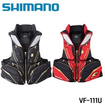 시마노 정품 VF-111U 리미티드프로 플로팅베스트 구명조끼, XL레드 (543196)