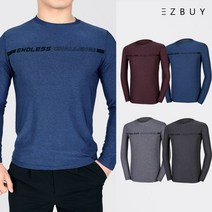 [이지바이] 남성 춘추용 라운드티_챌린지 멜란지 티셔츠 / 95~115사이즈까지 빅사이즈_어디에든 입기 좋은 부드러운 데일리 티셔츠_등산복 작업복 운동복