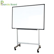 파란들칠판 일반 화이트보드+이동식스탠드, 월넛