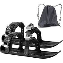 스키신발2022 스노우 미니 스키 스케이트 짧은 조절식 바인딩 휴대용, 01 01