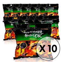 한방에 3초점화 착화숯 300g 1kg 2kg 캠핑 참숯 구이용 화로숯 착화탄 맹그로브 한방에참숯 캠핑 바베큐숯 불멍 업소 식당, 한방에참숯 20kg/(2kgx10봉)
