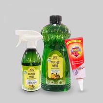 기타 미라클 버블 다용도세제 500ml 1개+1000ml 1개+곰팡이제거젤 1개, 세정제 500/1000ml 1개+곰팡이젤1개